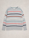 An image of the White Stuff Olive Stripe Jumper