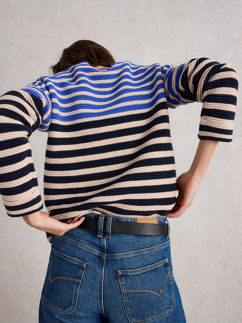 An image of the White Stuff Jana Stripe Jumper