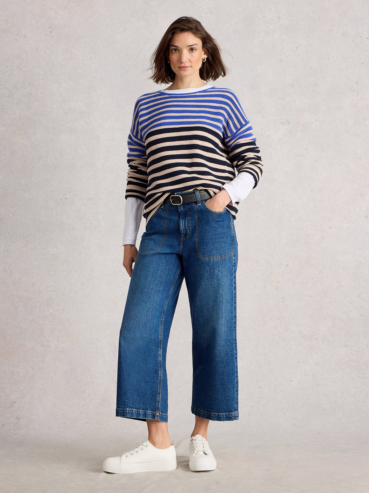 An image of the White Stuff Jana Stripe Jumper