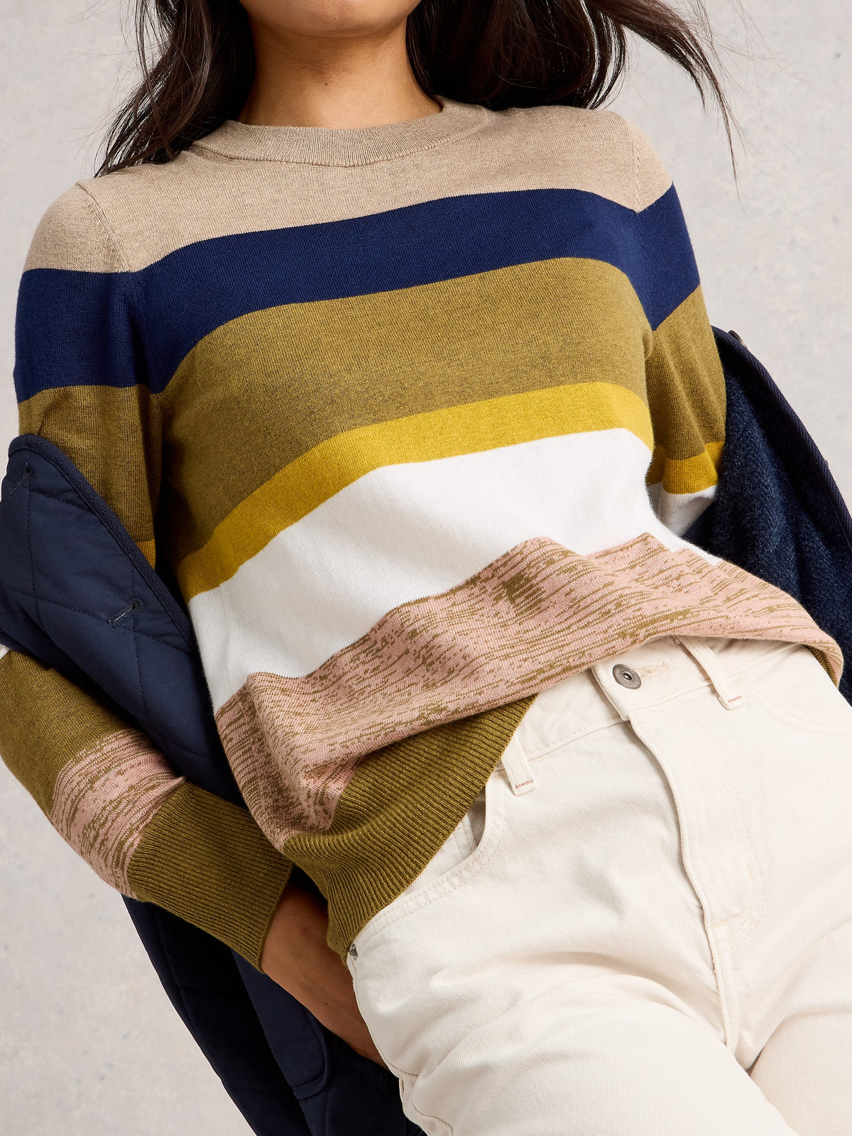 An image of the White Stuff Katie Stripe Jumper