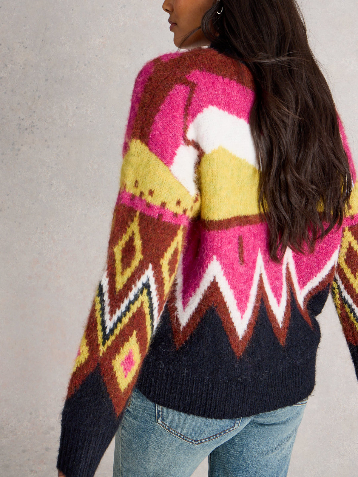 An image of the White Stuff Alice Abstract Jumper