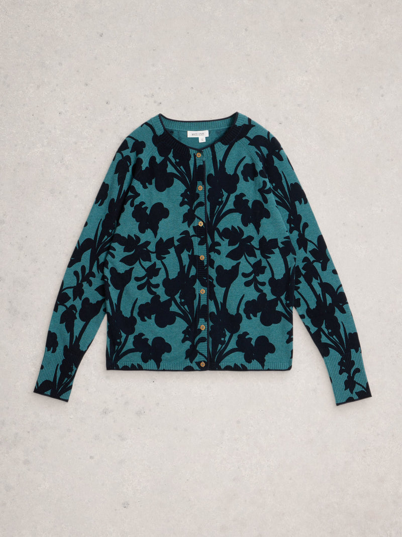 An image of the White Stuff Lulu Print Cardigan