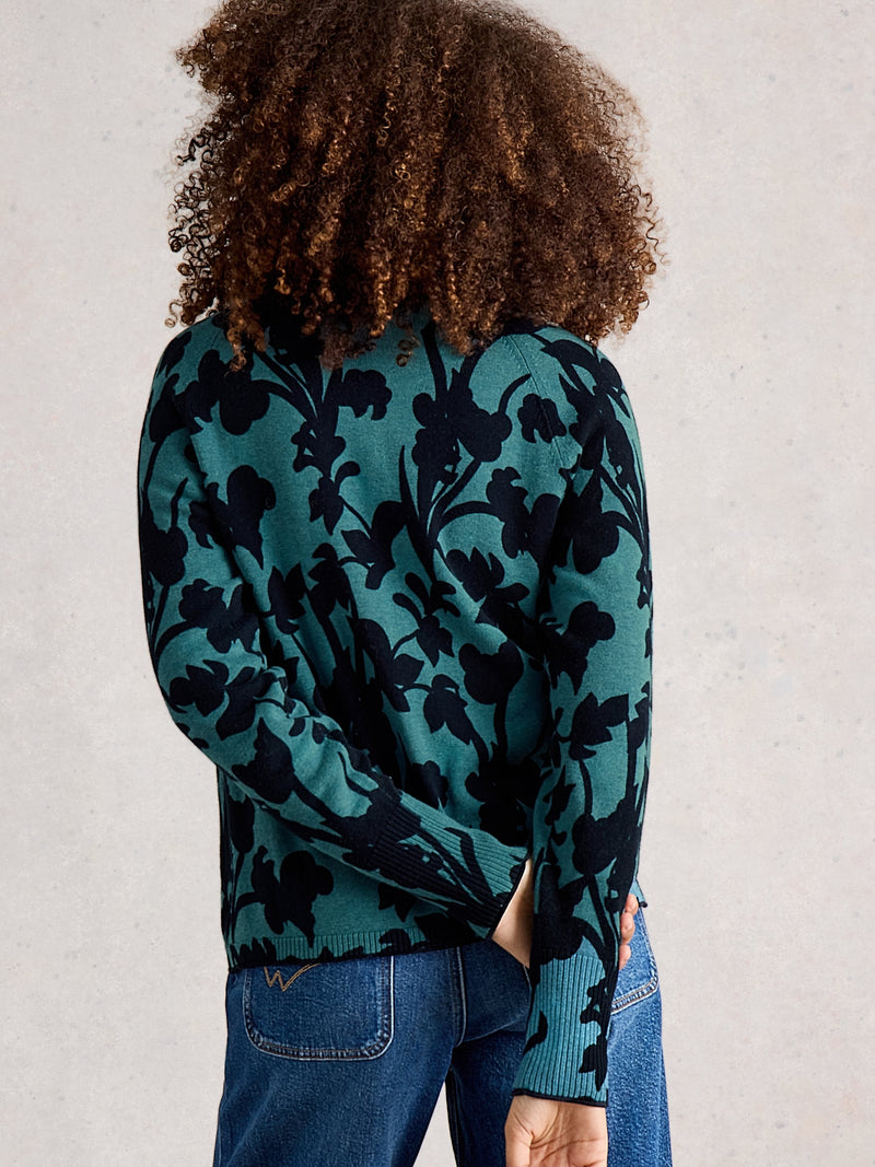 An image of the White Stuff Lulu Print Cardigan
