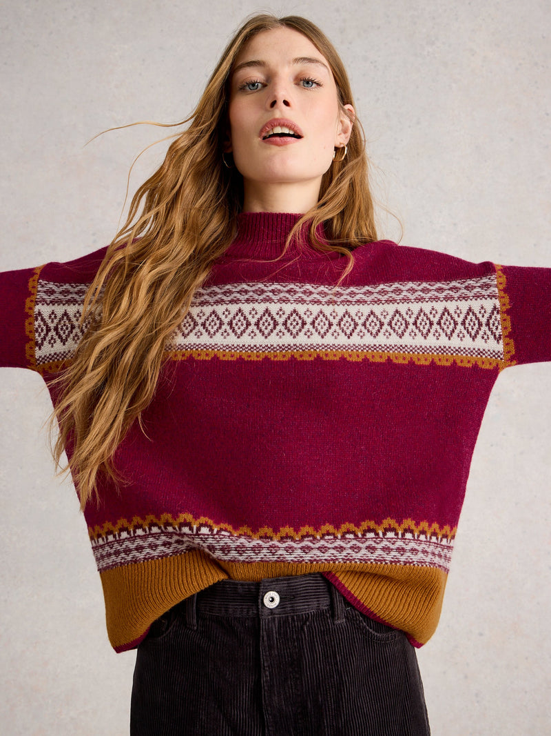 An image of the White Stuff Millie Fairisle Jumper
