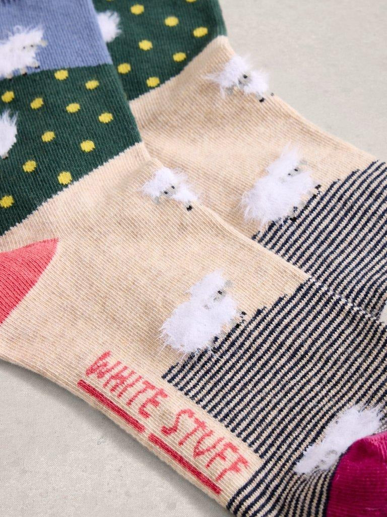 An image of the White Stuff Fluffy Ankle Socks