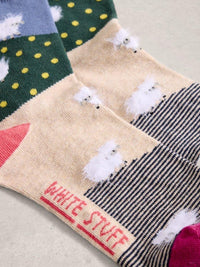 An image of the White Stuff Fluffy Ankle Socks