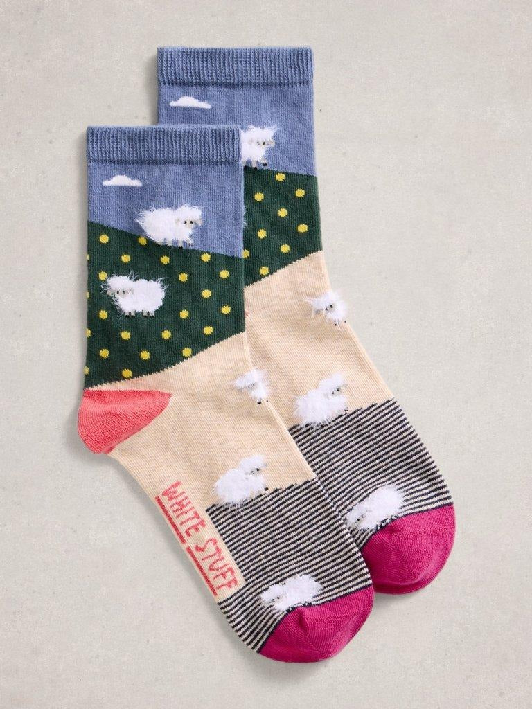 An image of the White Stuff Fluffy Ankle Socks