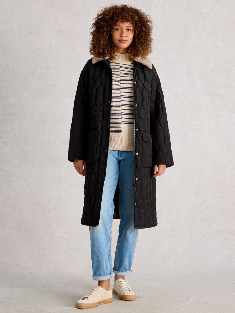 An image of the White Stuff Nolan Quilted Coat