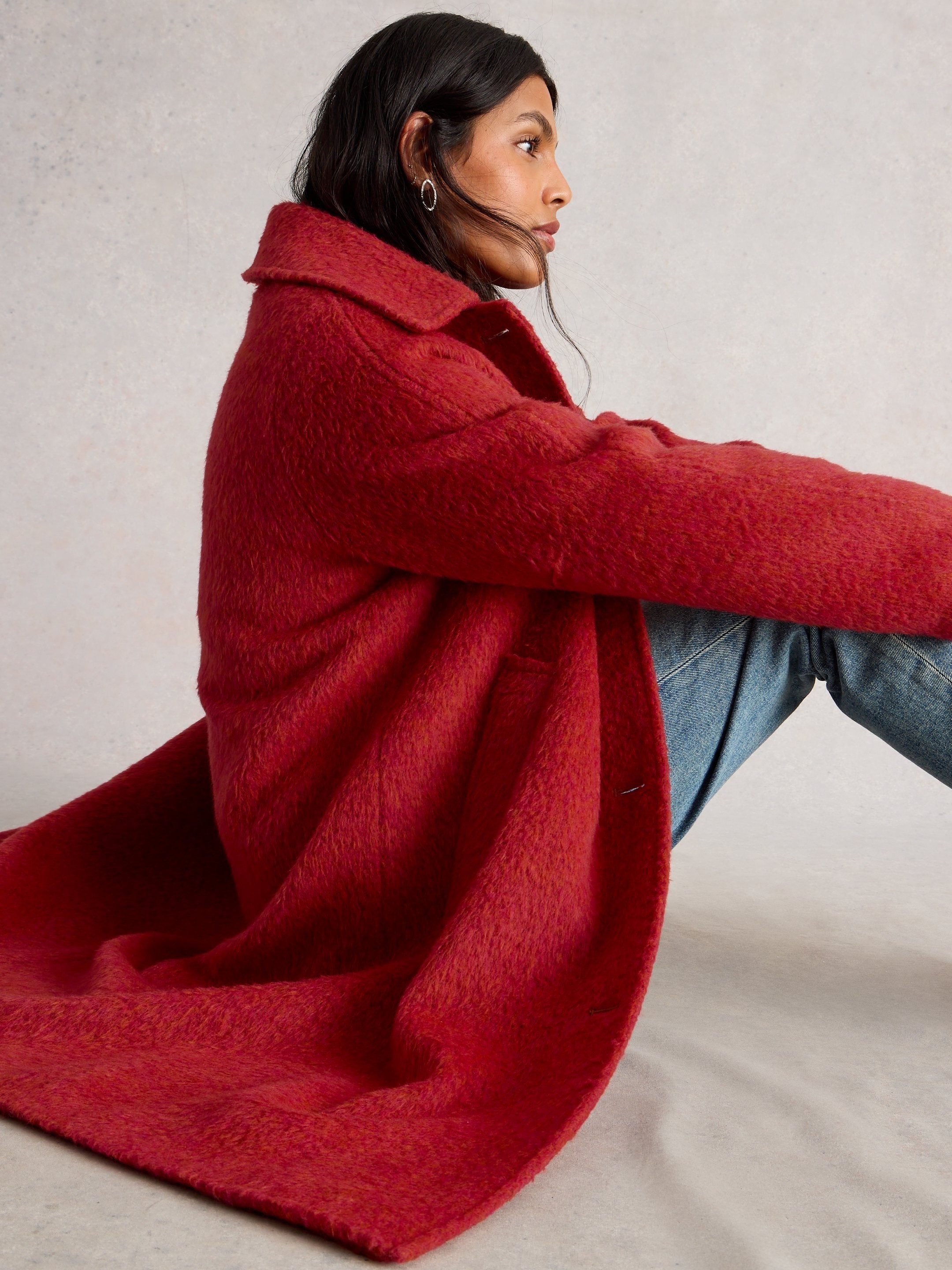 An image of the White Stuff Kelsey Wool Blend Coat