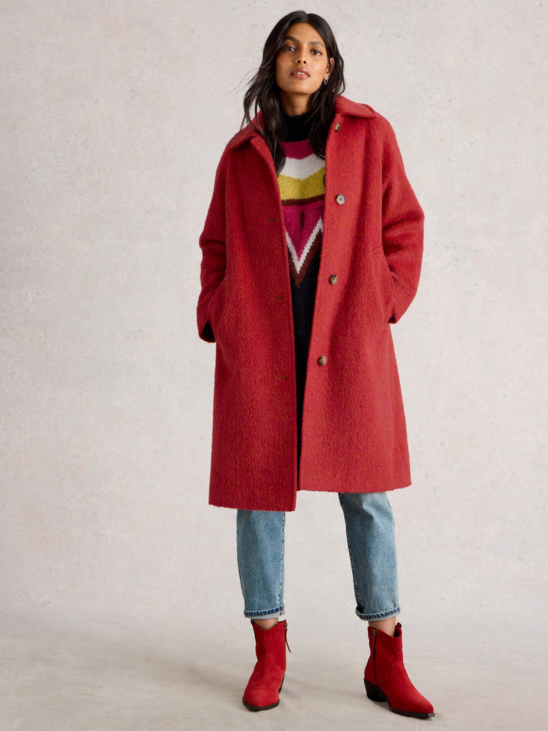 An image of the White Stuff Kelsey Wool Blend Coat
