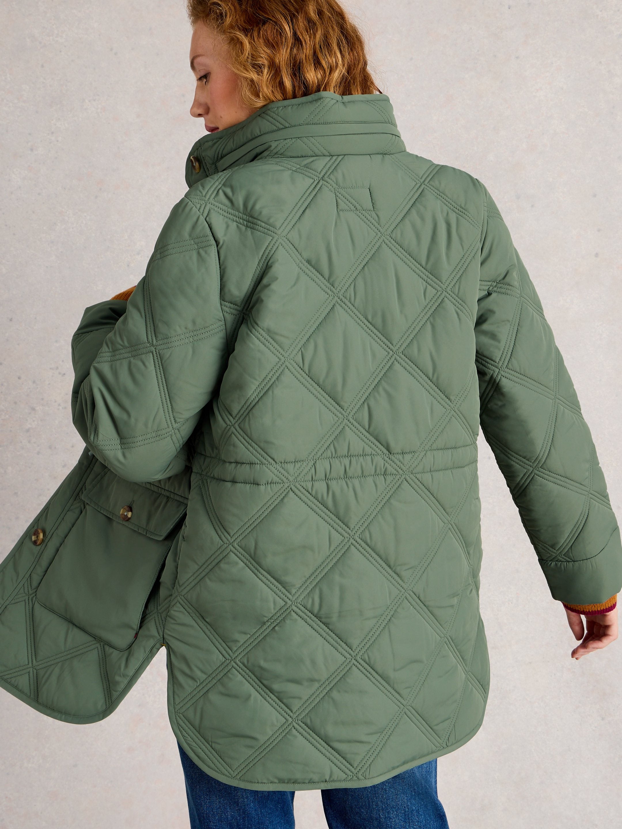 An image of the White Stuff Edie Quilted Coat