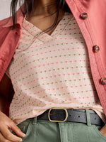 An image of the White Stuff Embroidered Stripe Tee