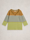 An image of the White Stuff Nelly 3/4 Stripe Tee