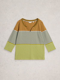 An image of the White Stuff Nelly 3/4 Stripe Tee