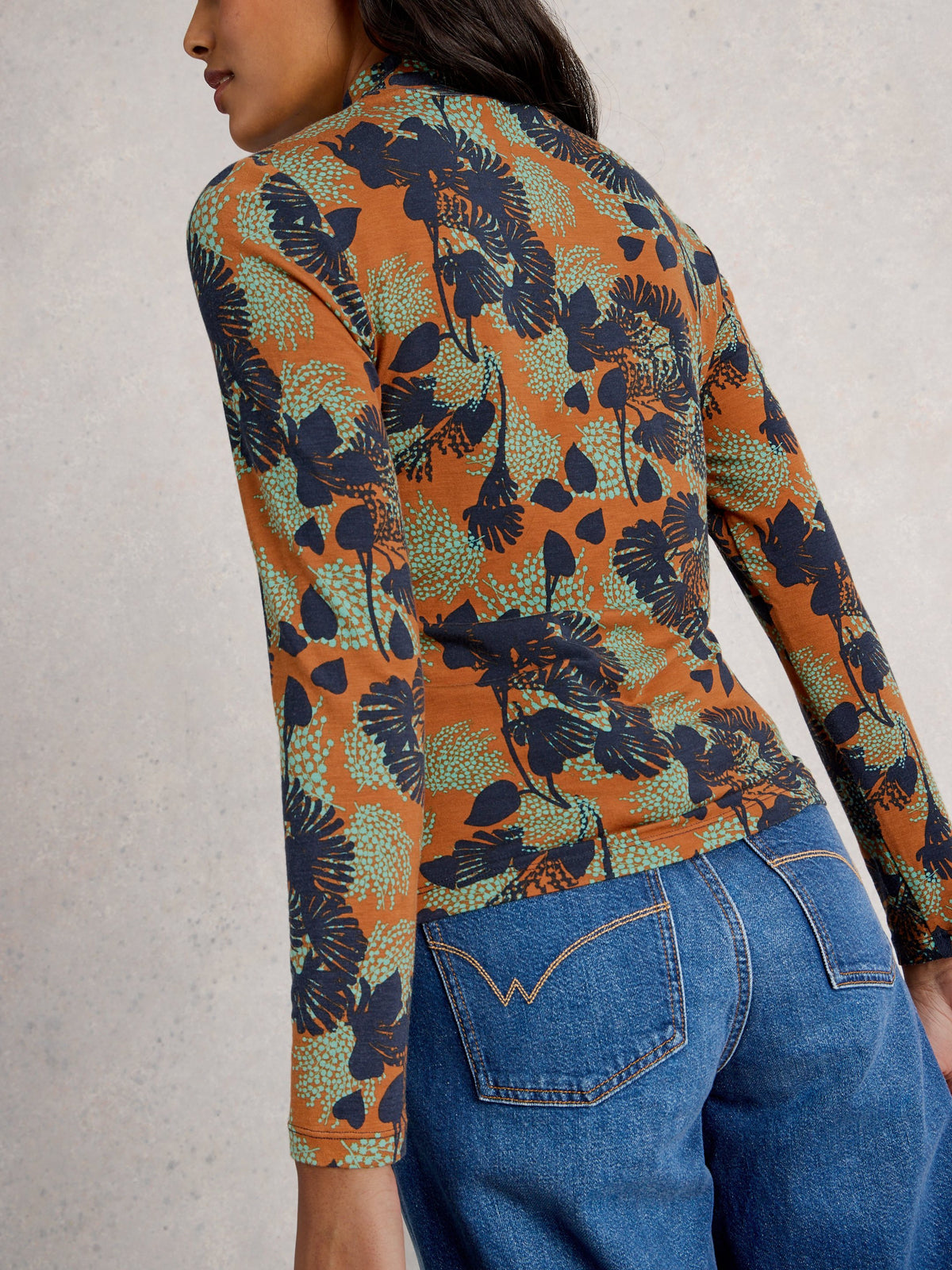An image of the White Stuff Camille High Neck Top