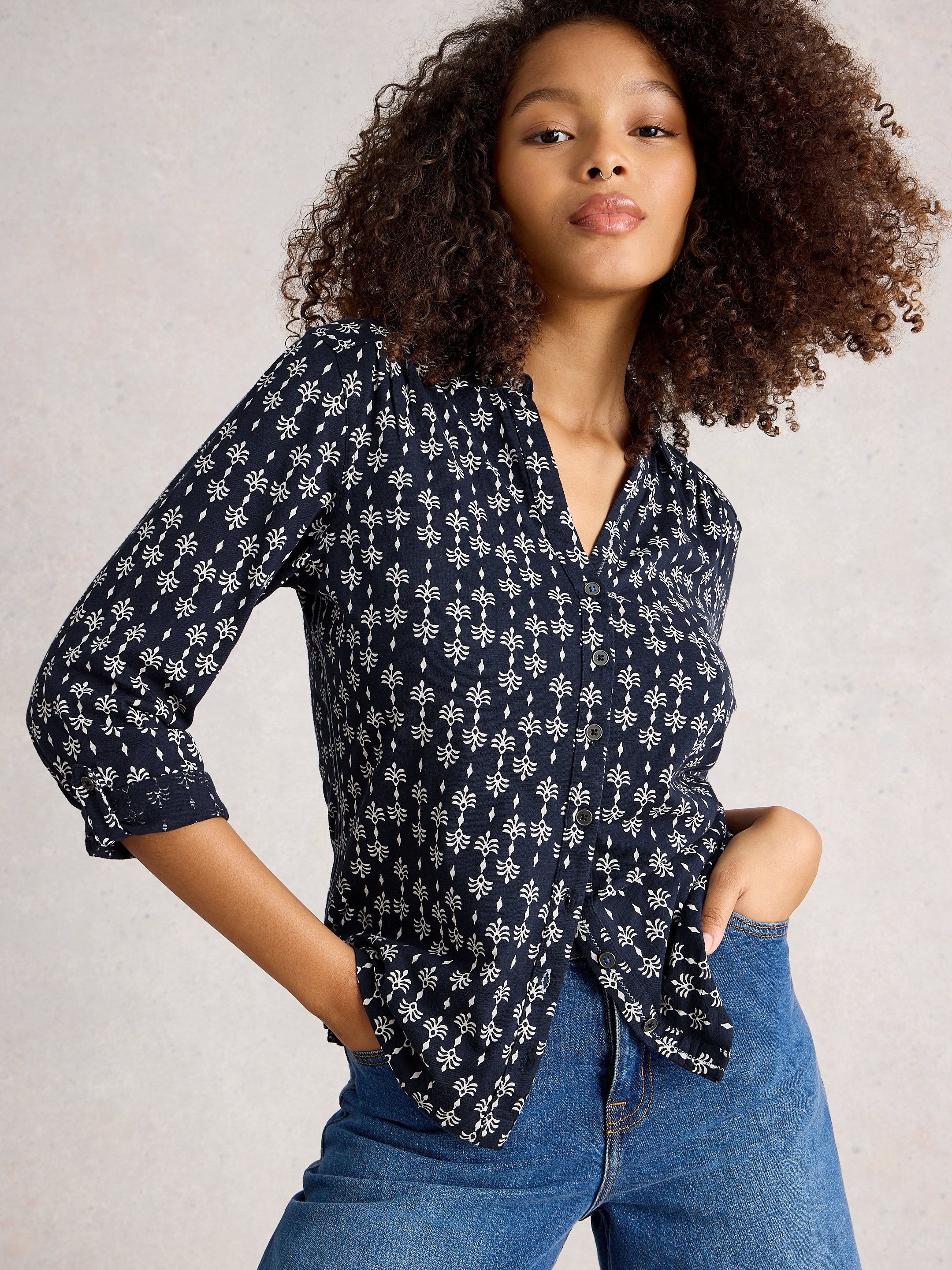 An image of the White Stuff Annie Jersey Shirt