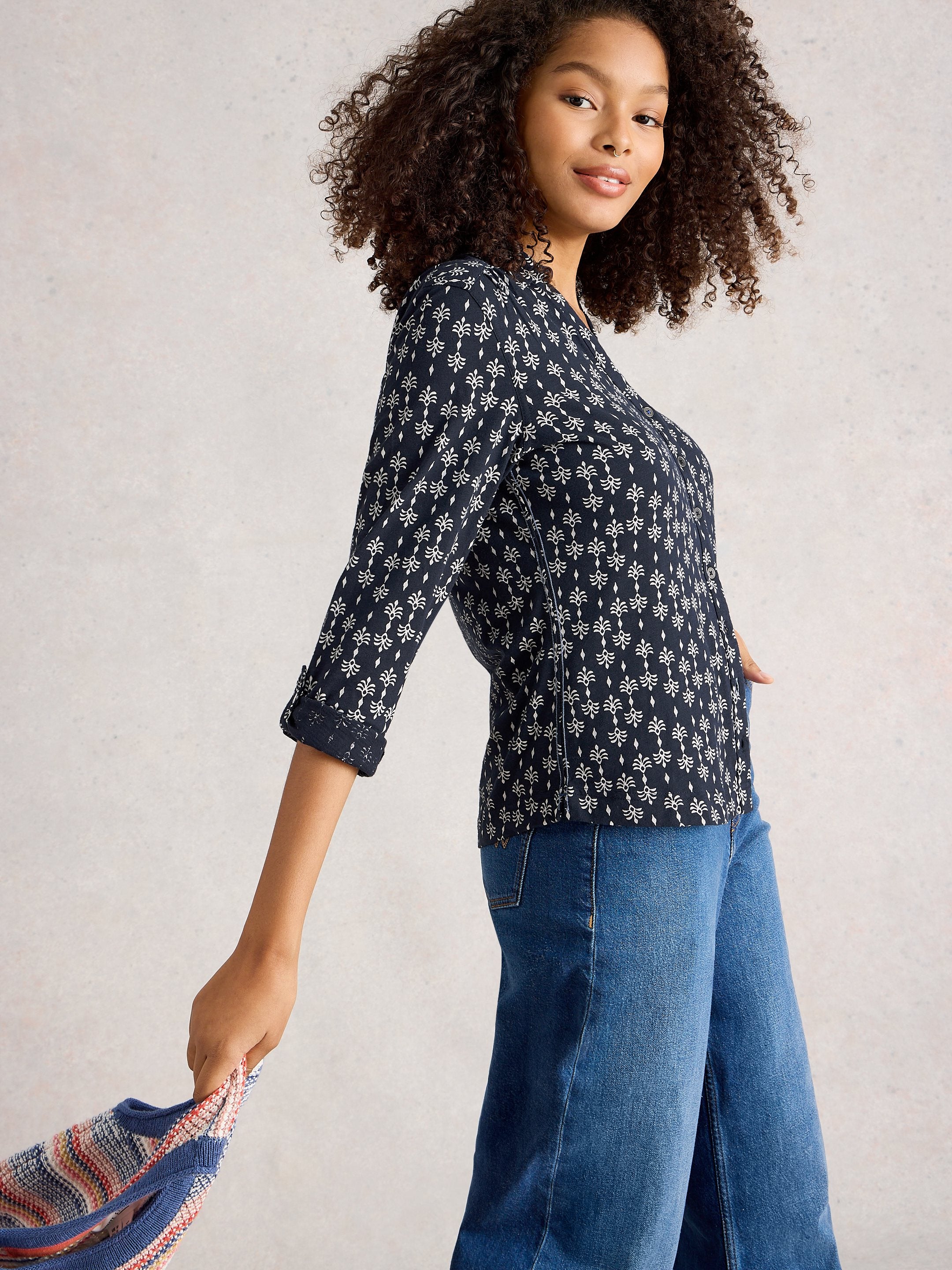 An image of the White Stuff Annie Jersey Shirt