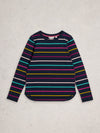 An image of the White Stuff Clara Stripe Long Sleeve Tee