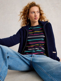 An image of the White Stuff Clara Stripe Long Sleeve Tee