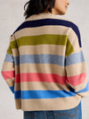 An image of the White Stuff Kitty Stripe Cashmere Jumper
