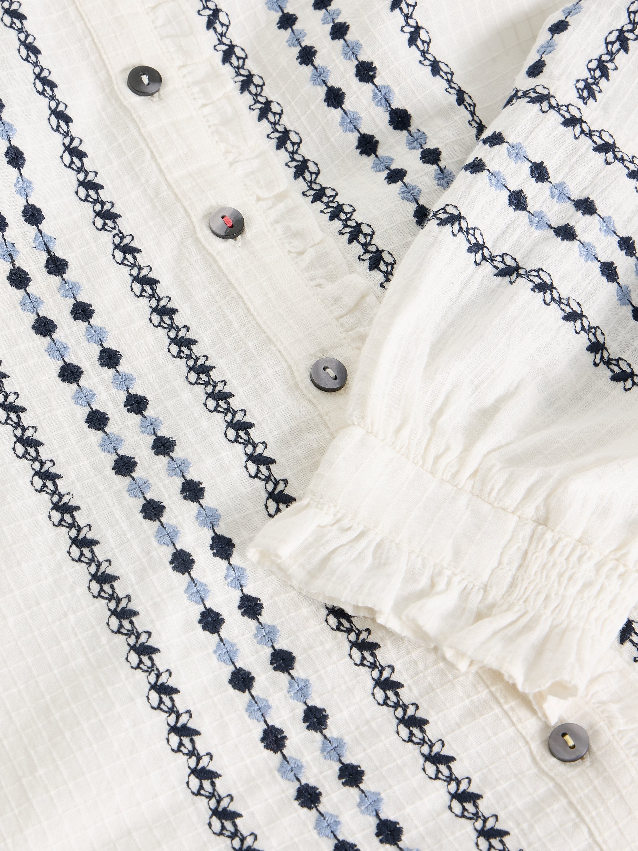An image of the White Stuff Naomi Embroidered Shirt