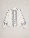 An image of the White Stuff Naomi Embroidered Shirt