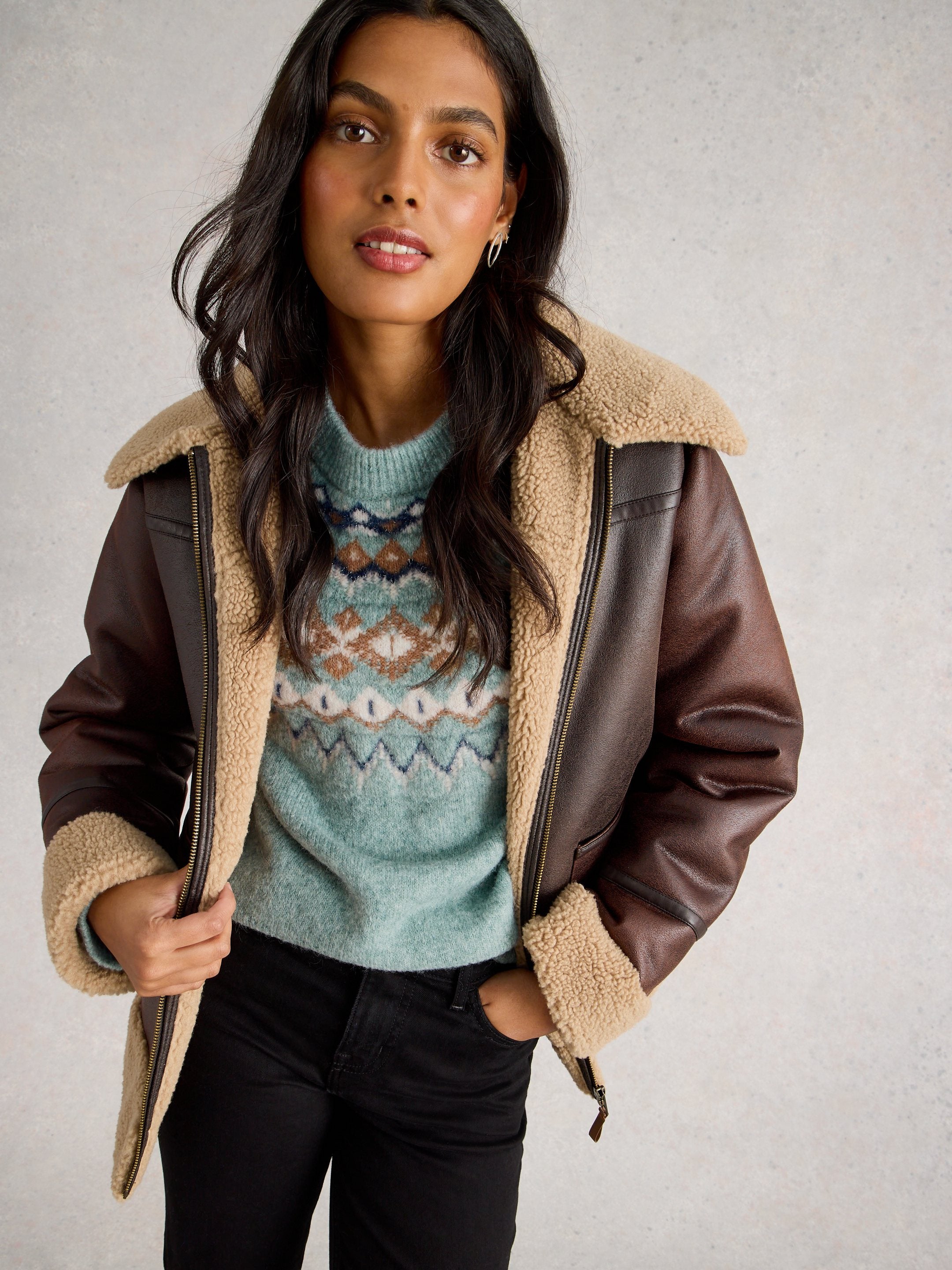 An image of the White Stuff ARCTIC FAIRISLE JUMPER