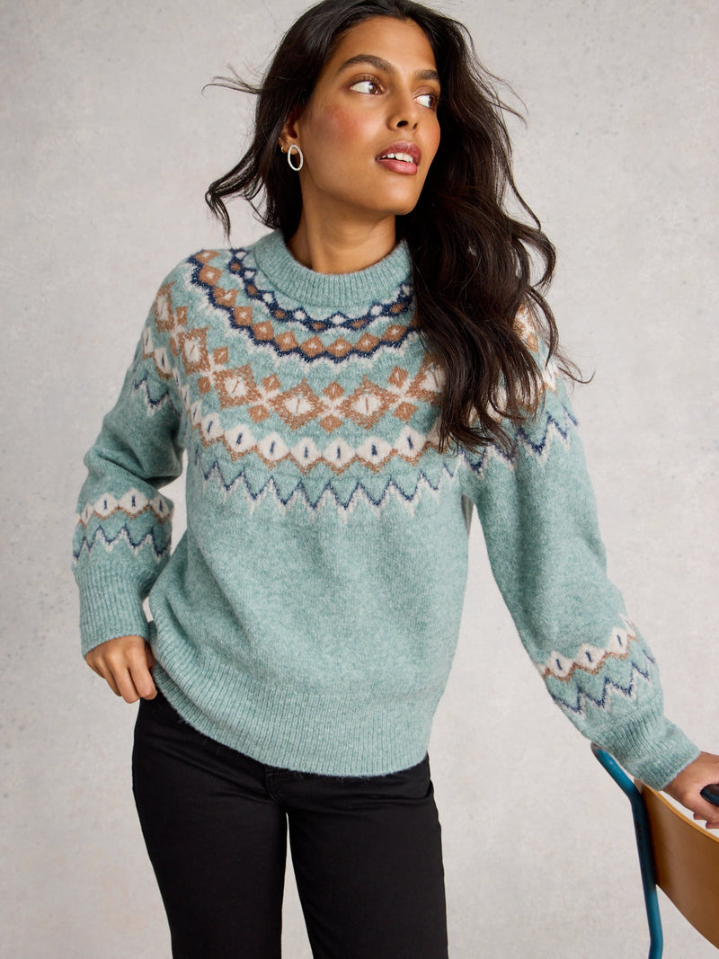 An image of the White Stuff ARCTIC FAIRISLE JUMPER
