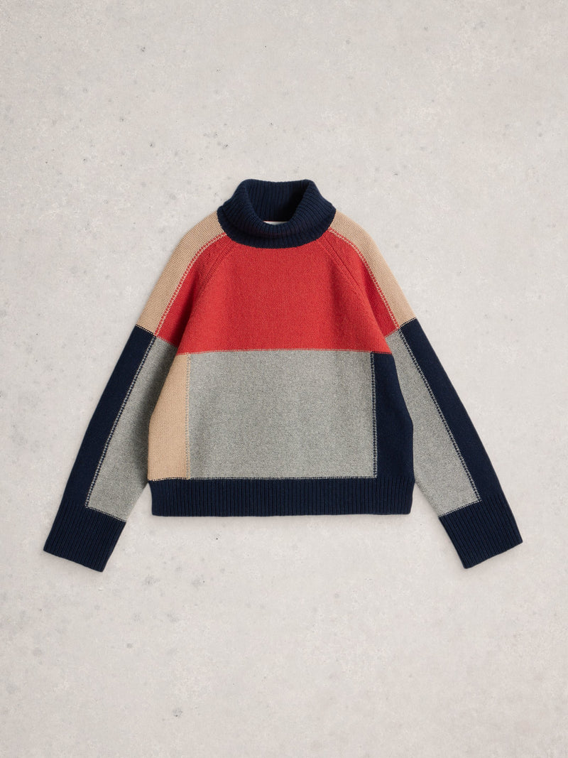 An image of the White Stuff Mary Colourblock Jumper