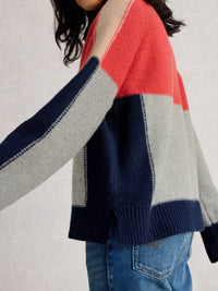 An image of the White Stuff Mary Colourblock Jumper