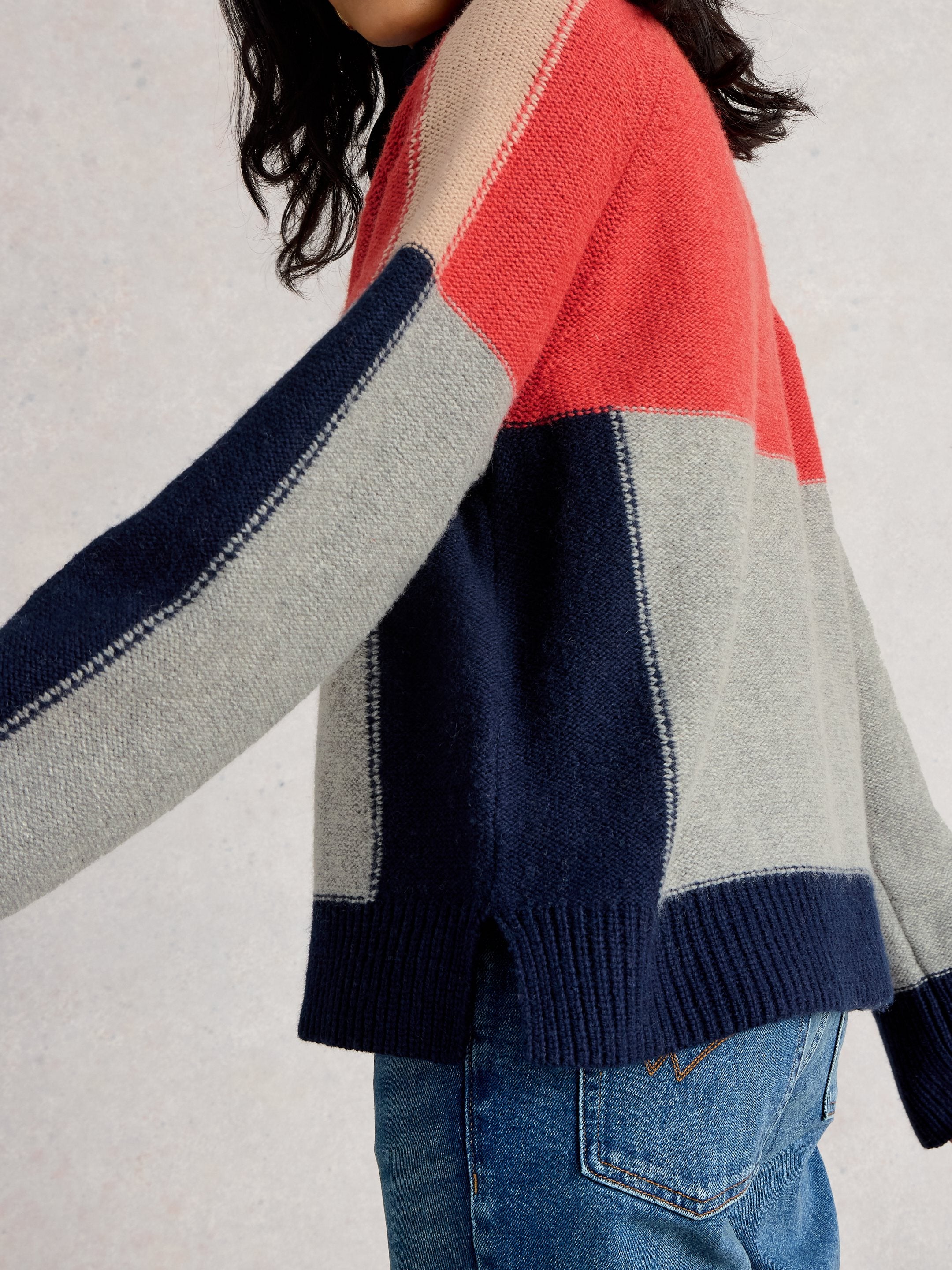 An image of the White Stuff Mary Colourblock Jumper