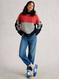 An image of the White Stuff Mary Colourblock Jumper