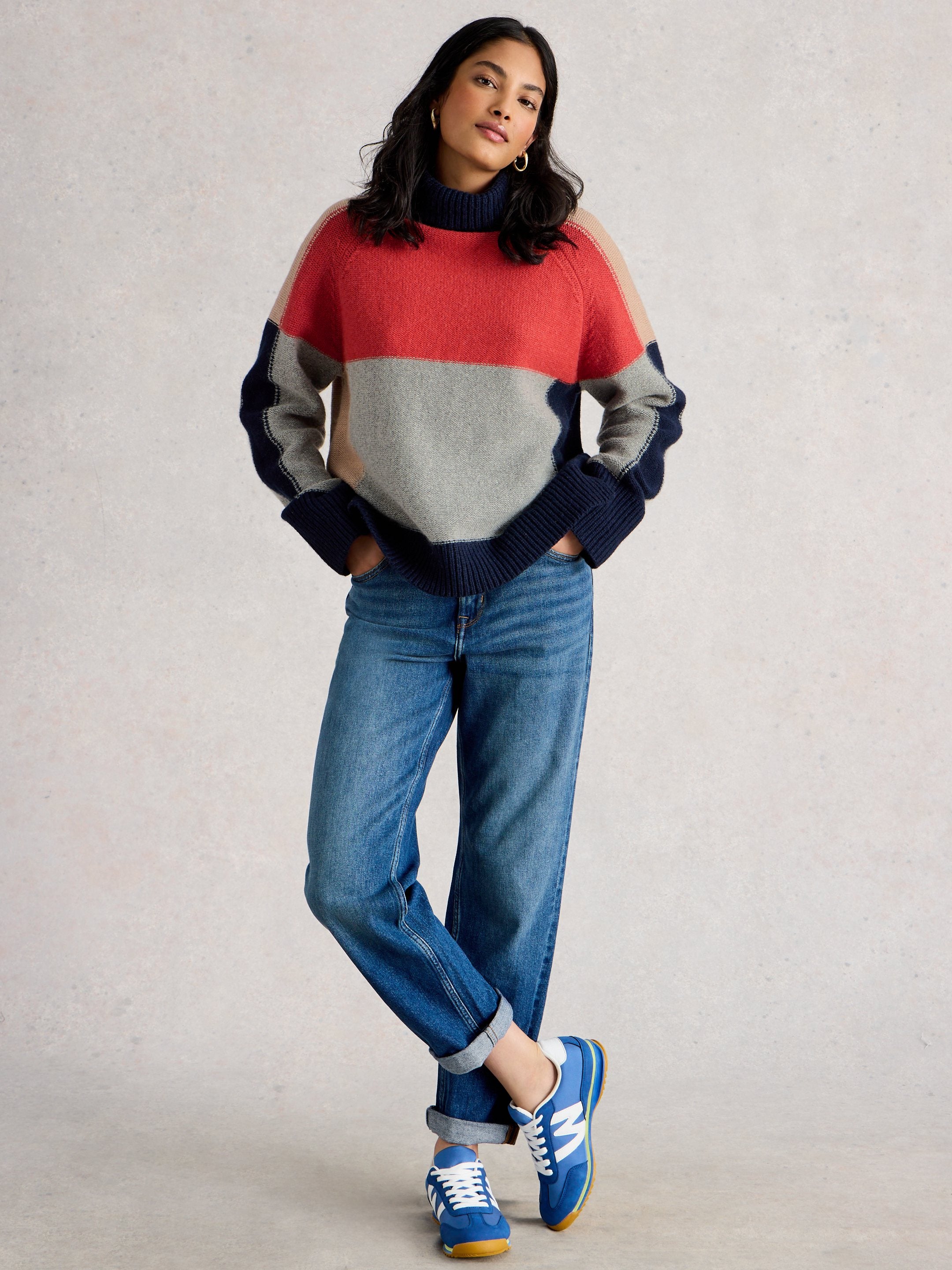 An image of the White Stuff Mary Colourblock Jumper