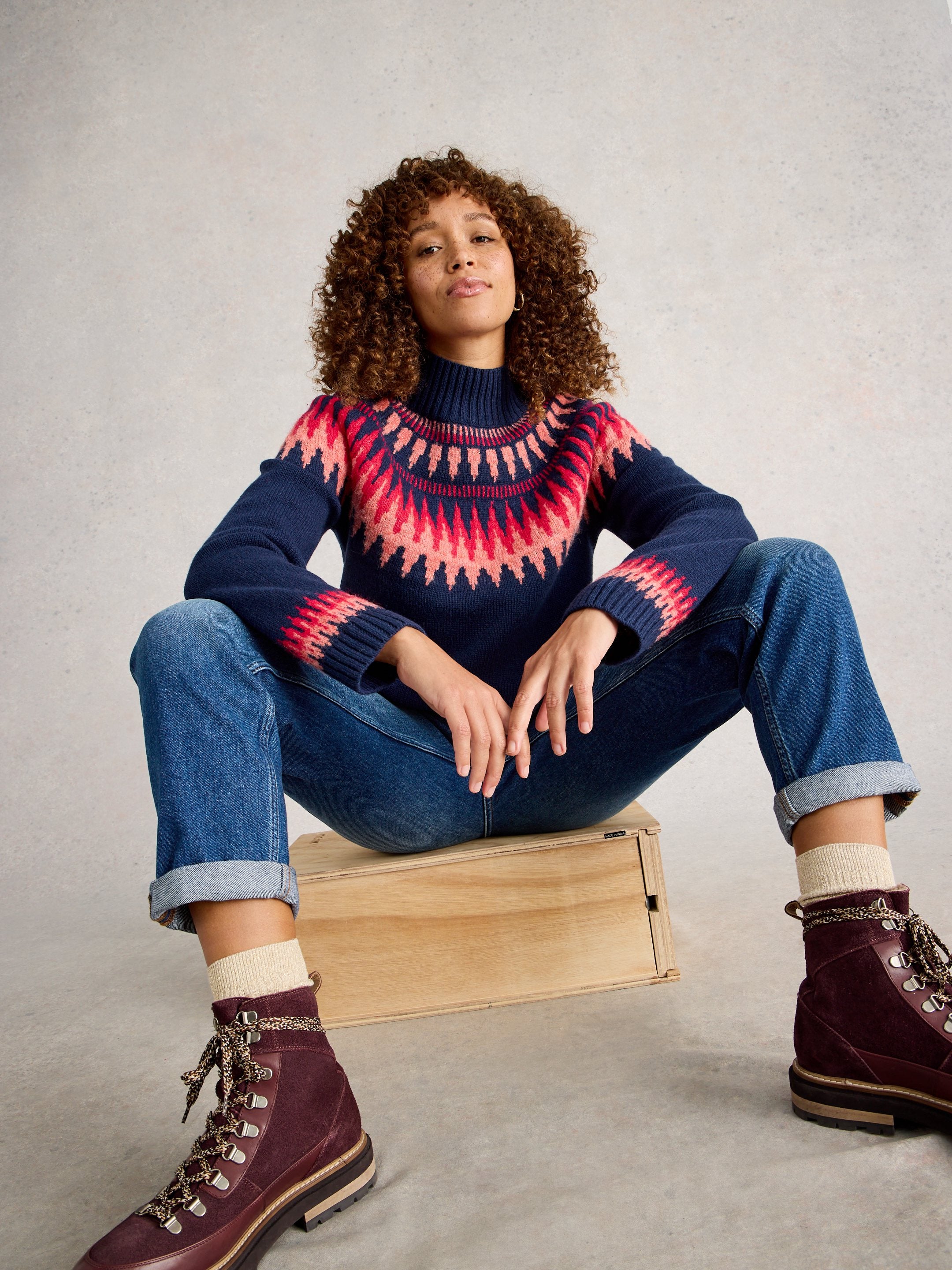 An image of the White Stuff Fiona Fairisle Jumper