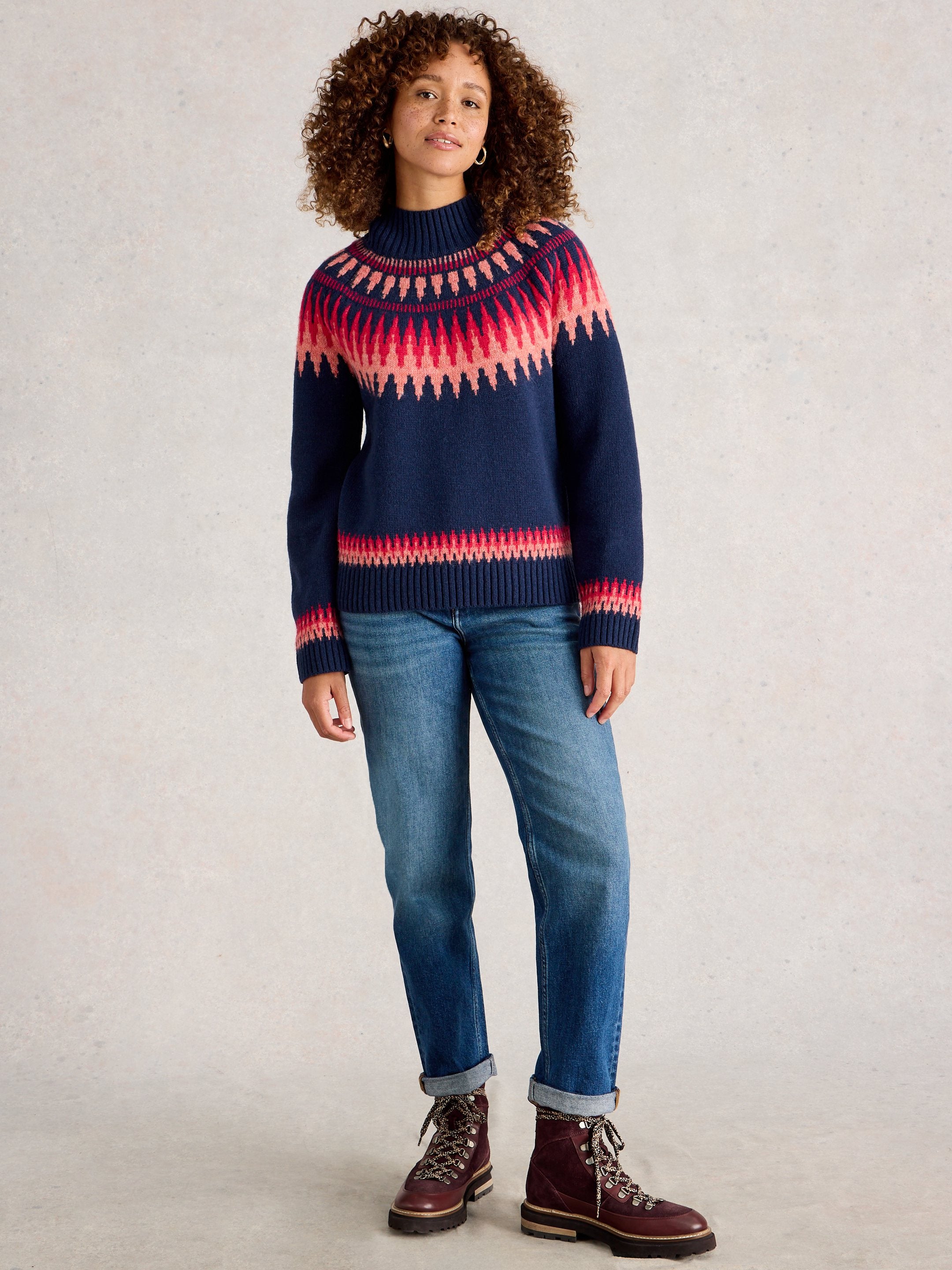 An image of the White Stuff Fiona Fairisle Jumper