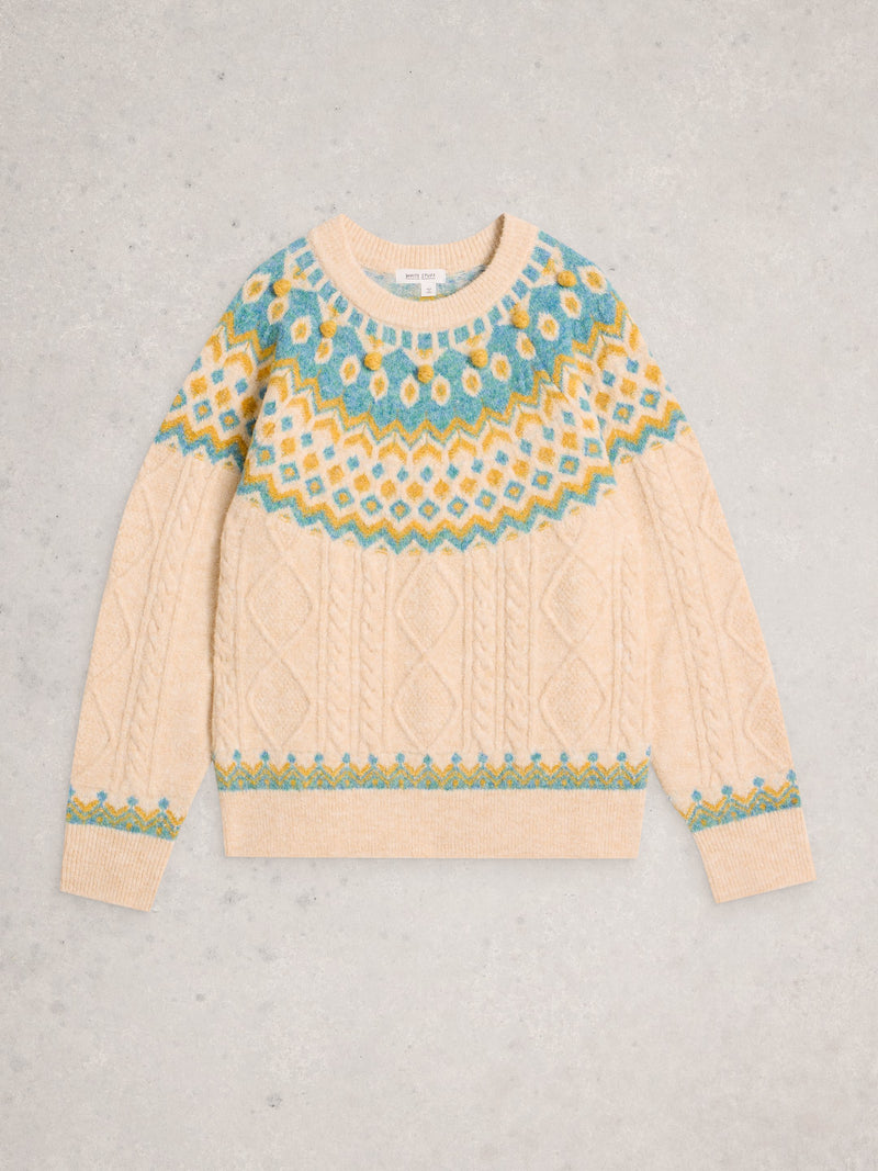 An image of the White Stuff Izzy Fairisle Jumper