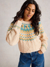 An image of the White Stuff Izzy Fairisle Jumper