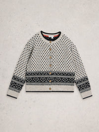 An image of the White Stuff Holly Heart Cardigan