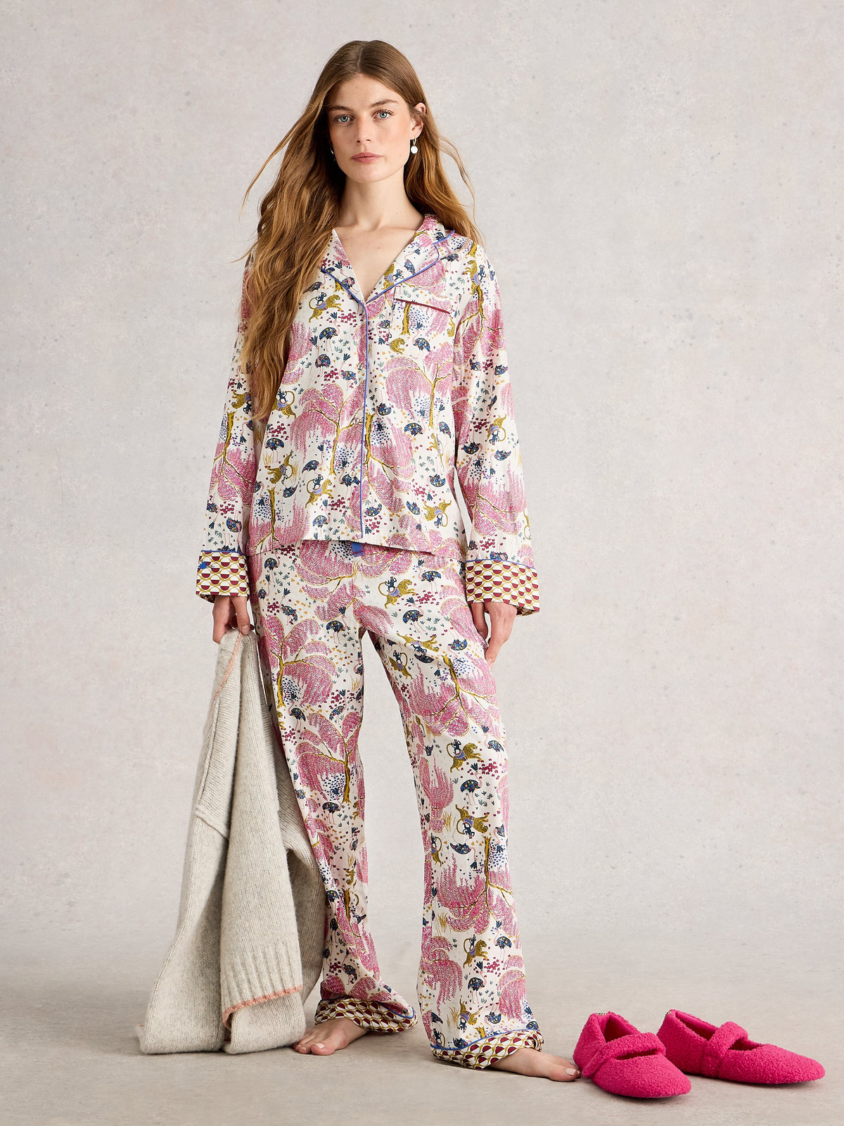 An image of the White Stuff Nina Organic PJ Shirt