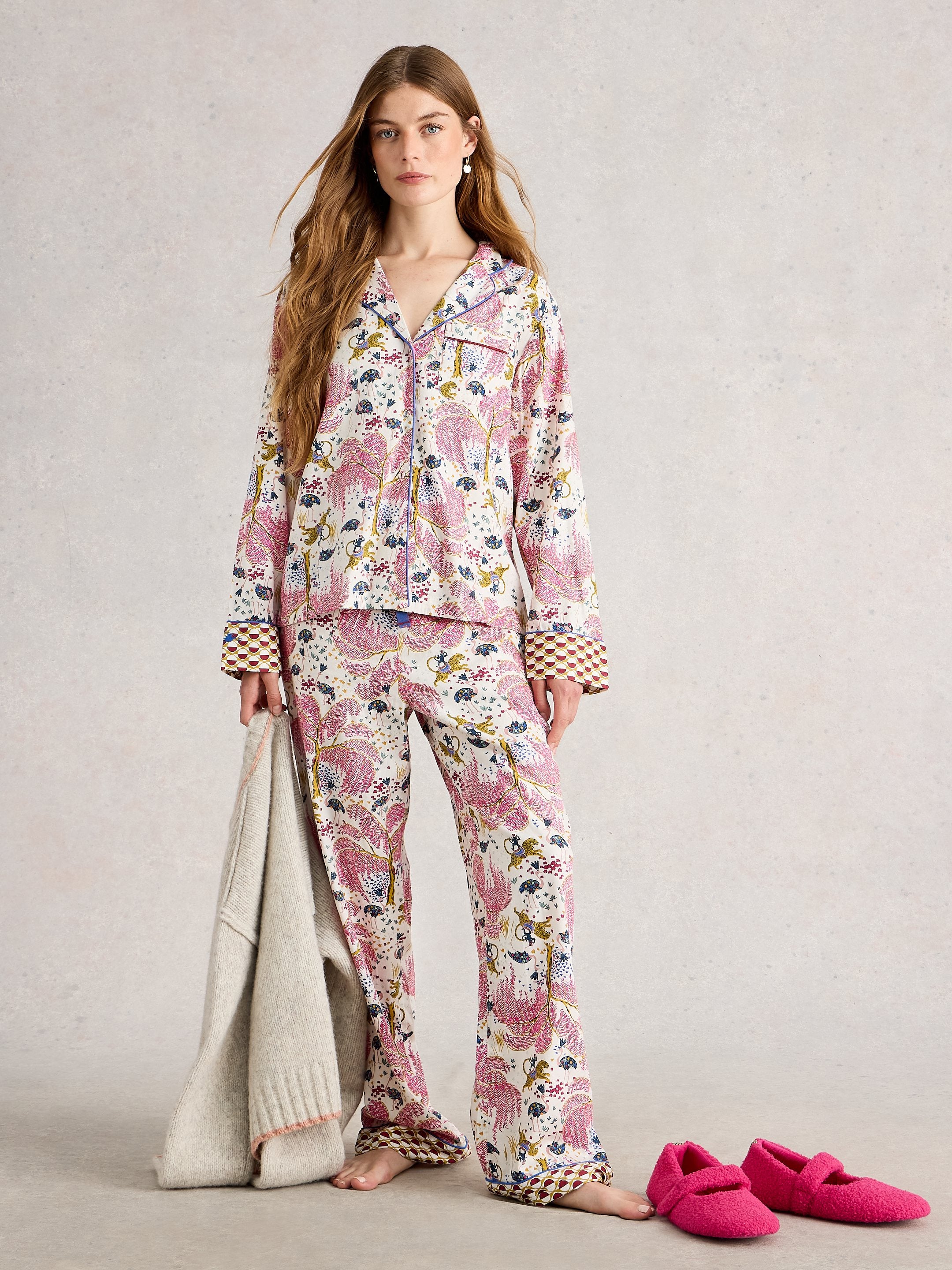 An image of the White Stuff Nina Organic PJ Shirt