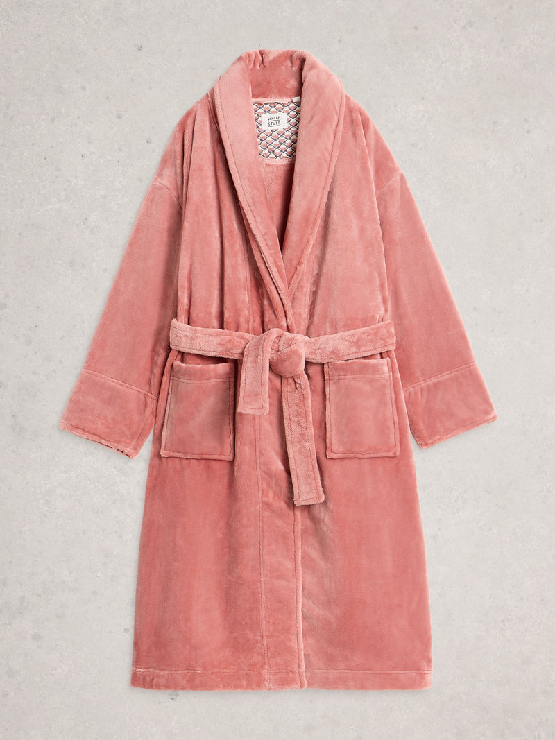 An image of the White Stuff Clover Cosy Dressing Gown