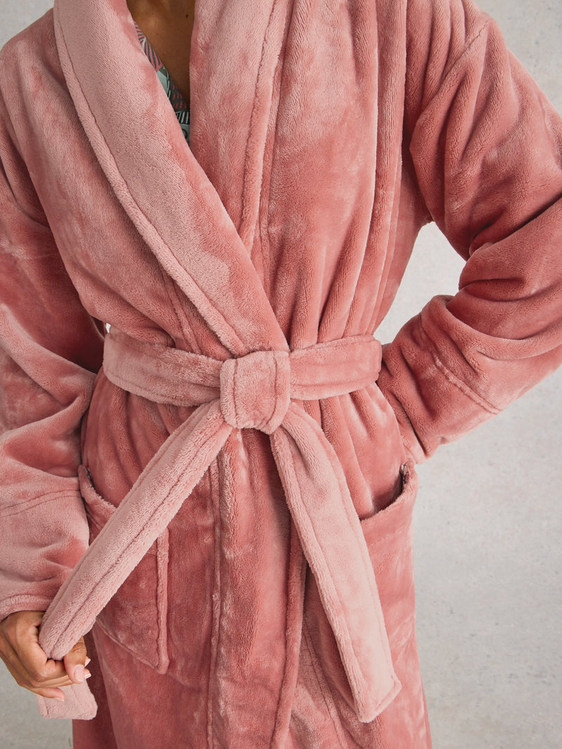 An image of the White Stuff Clover Cosy Dressing Gown
