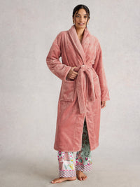 An image of the White Stuff Clover Cosy Dressing Gown