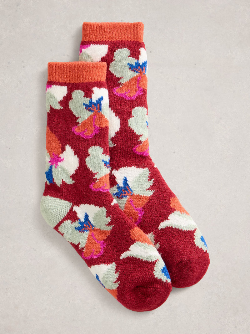 An image of the White Stuff Floral Cabin Socks