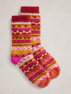 An image of the White Stuff Pop Fairisle Cabin Socks