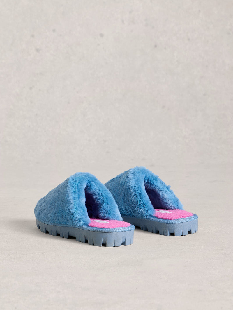 An image of the White Stuff Faux Fur Slipper Mule