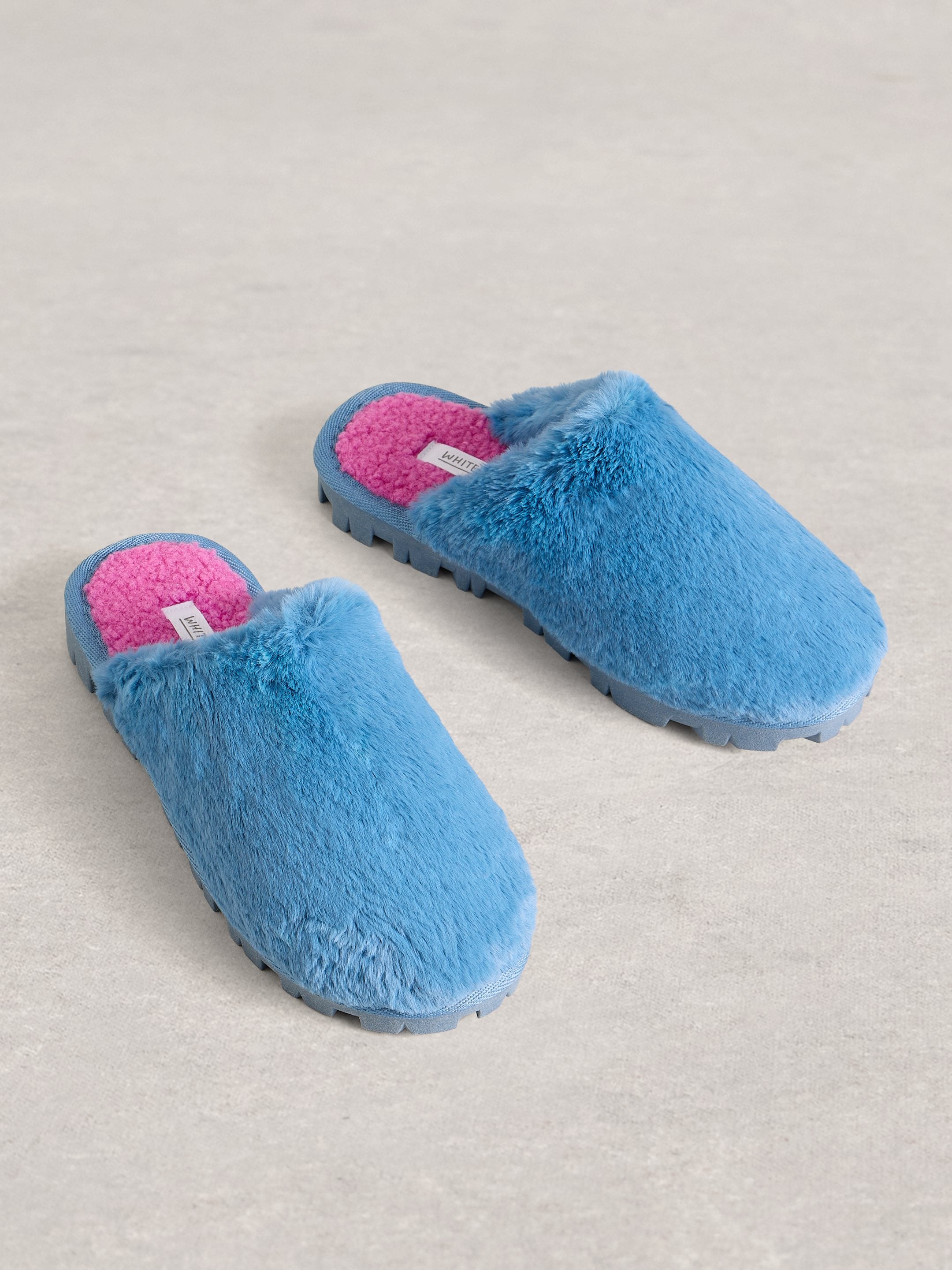 An image of the White Stuff Faux Fur Slipper Mule