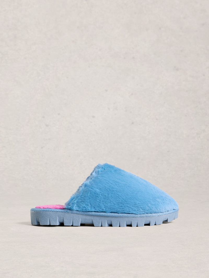 An image of the White Stuff Faux Fur Slipper Mule
