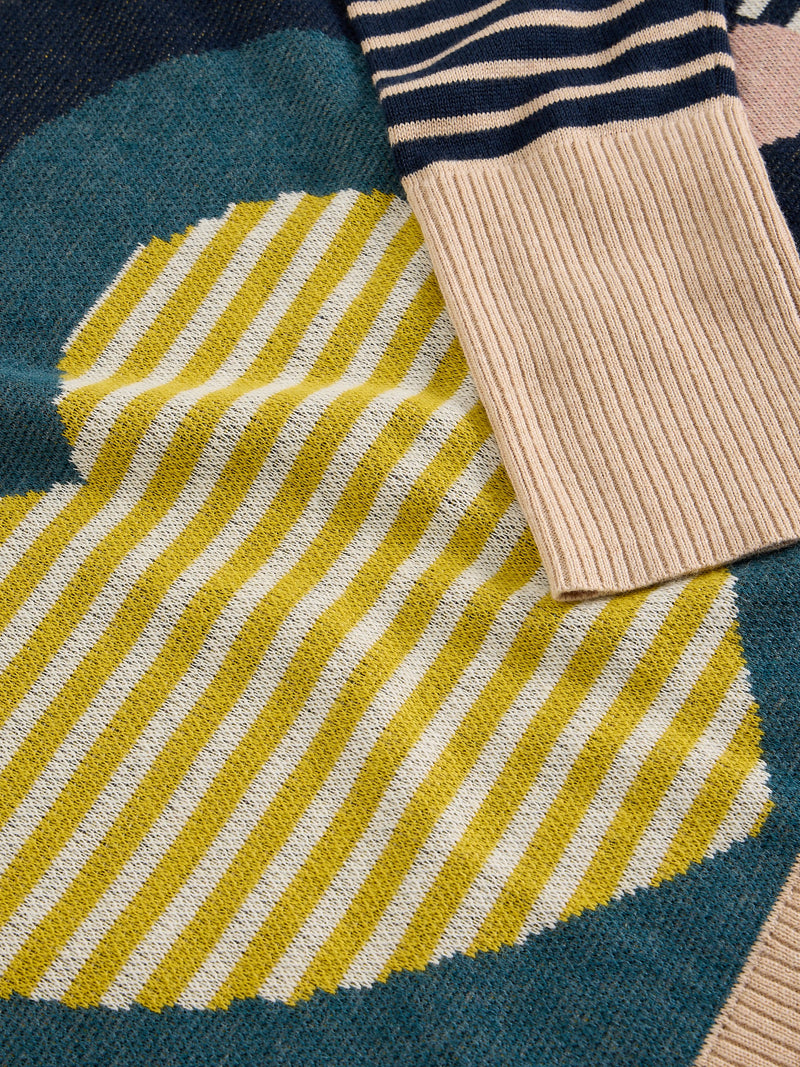 An image of the White Stuff Olive Heart Jumper
