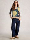 An image of the White Stuff Olive Heart Jumper